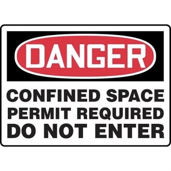 Accuform OSHA DANGER SAFETY SIGN CONFINED FRMCSP026VP FRMCSP026VP - main